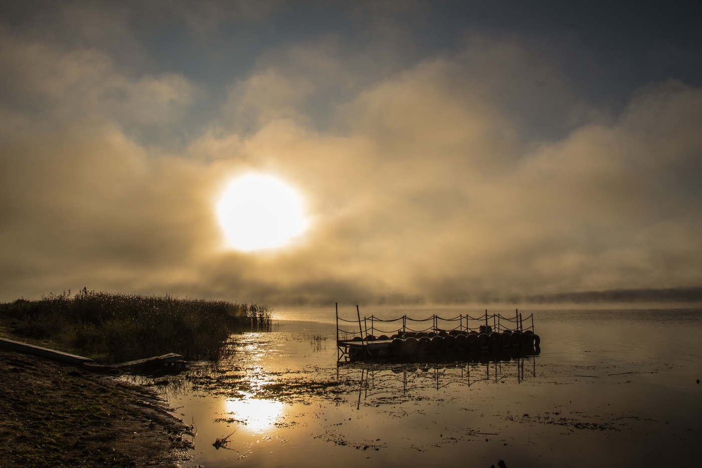 Солнце сквозь туман