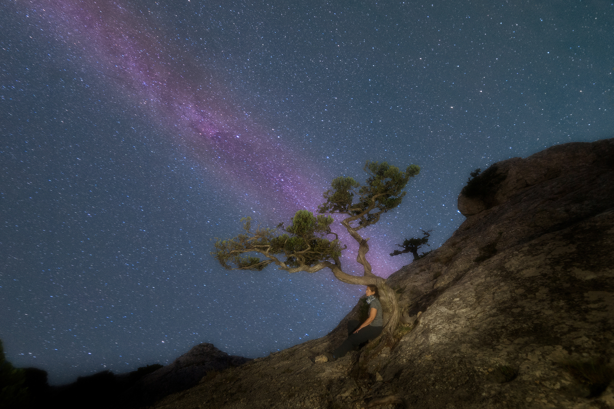 Ночь на пике Космос