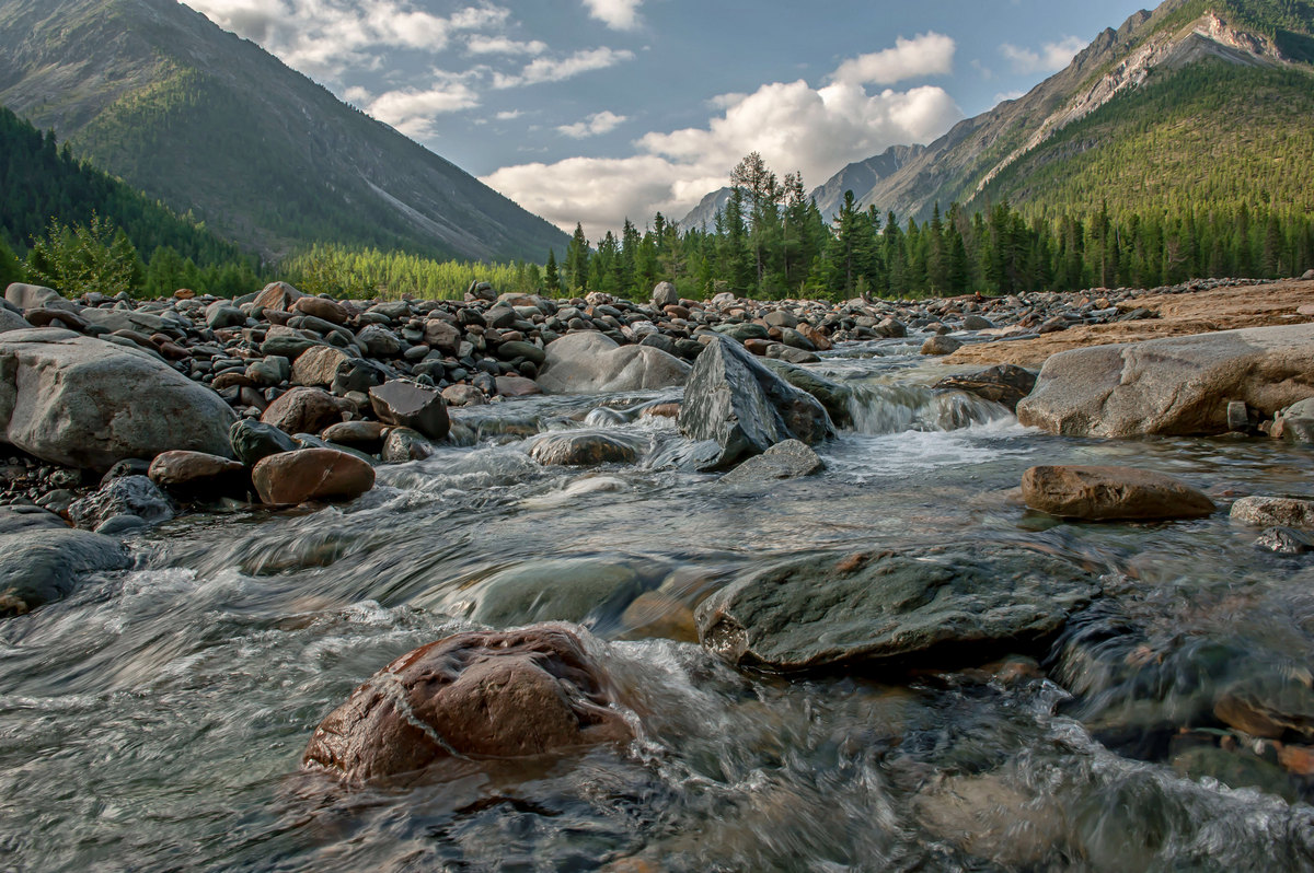 Утро в долине реки Шумак...