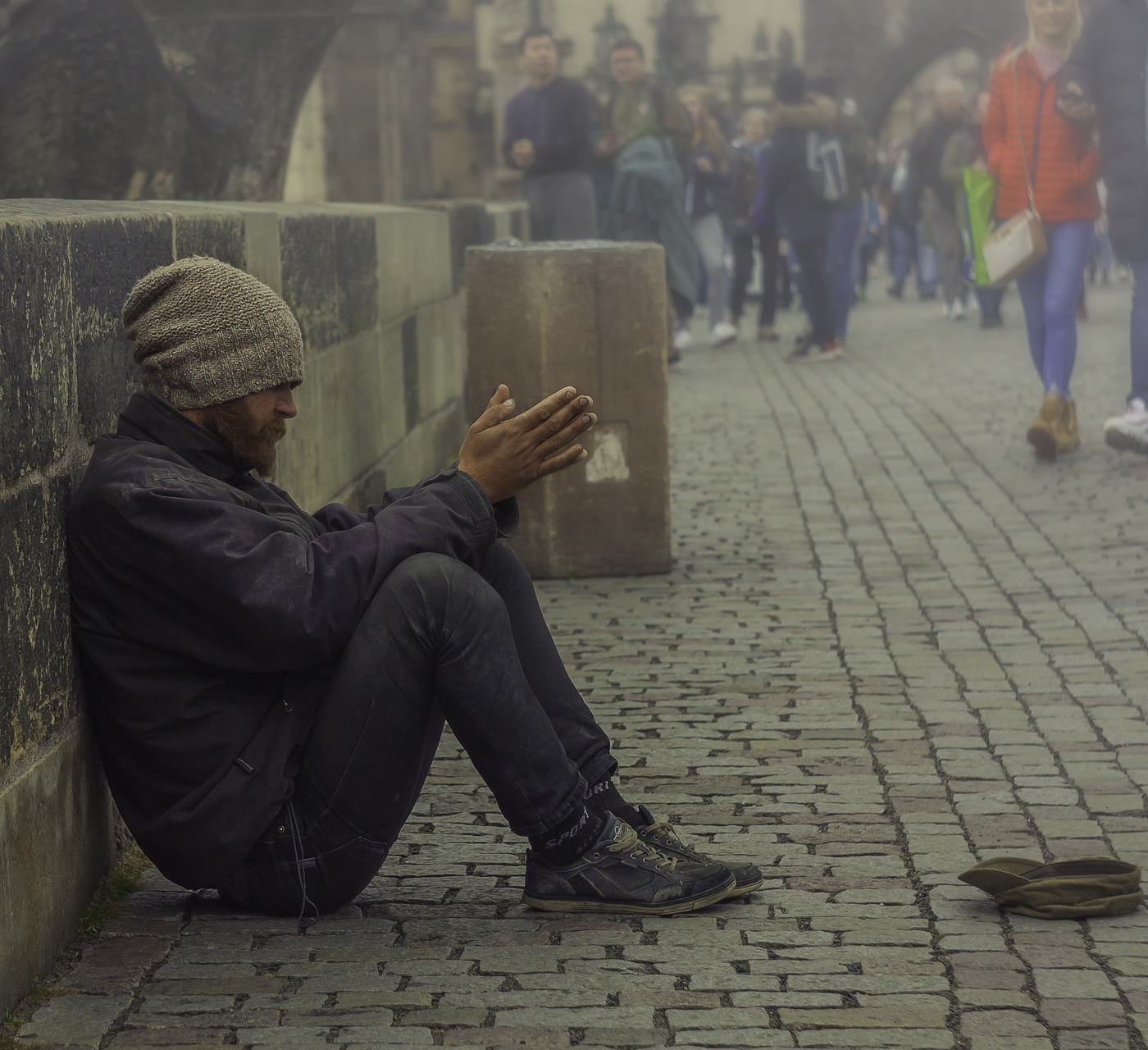 Прага.. на мосту..