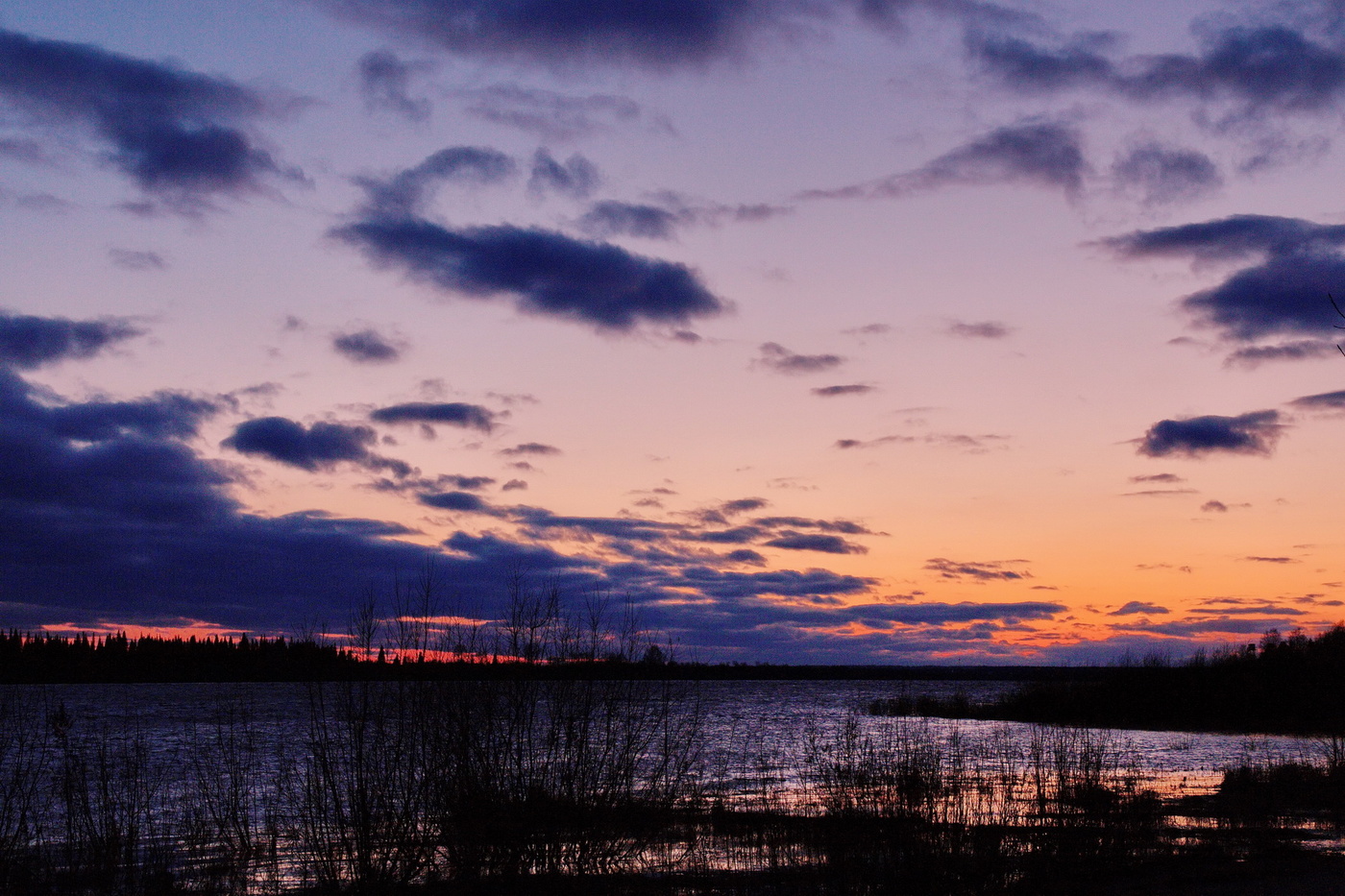 Холодный закат.