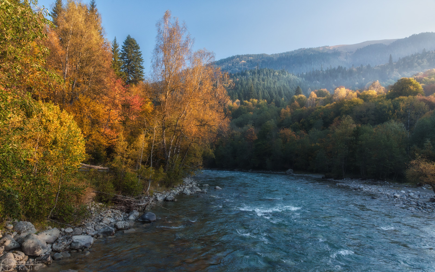 Встречая утро над Большой Лабой...