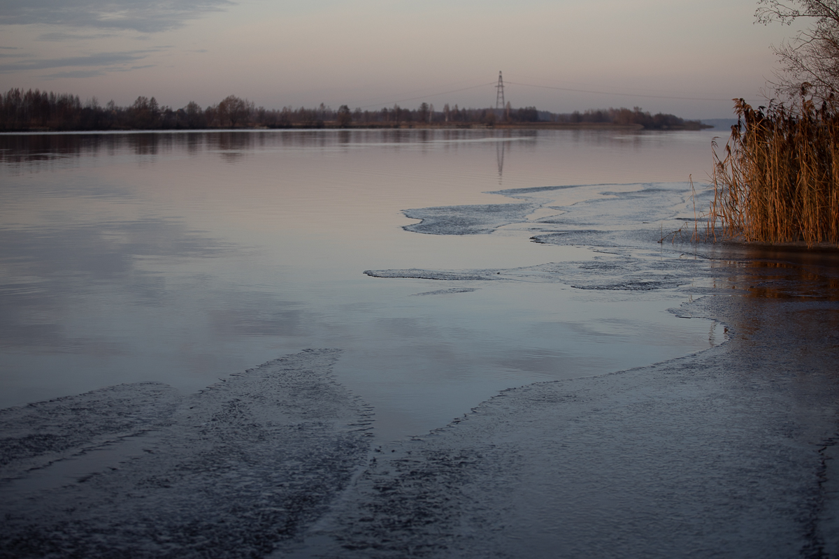 Замерзающая Волга