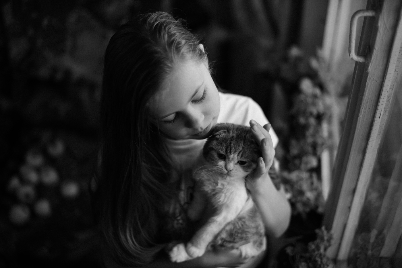 Девочка с котейкой