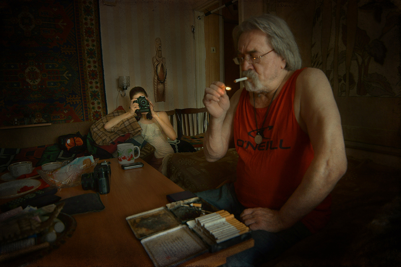 в гостях у старого художника..