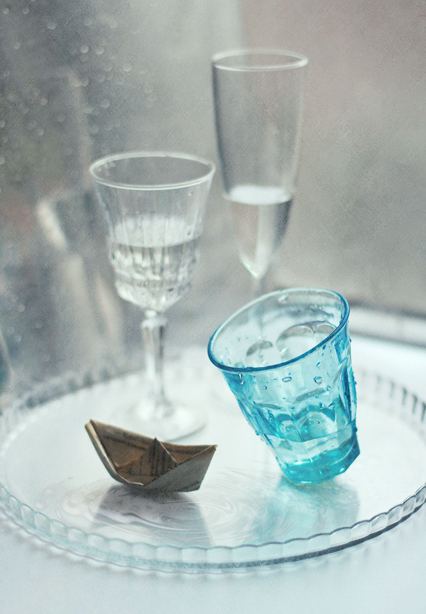 Капли на стекле...