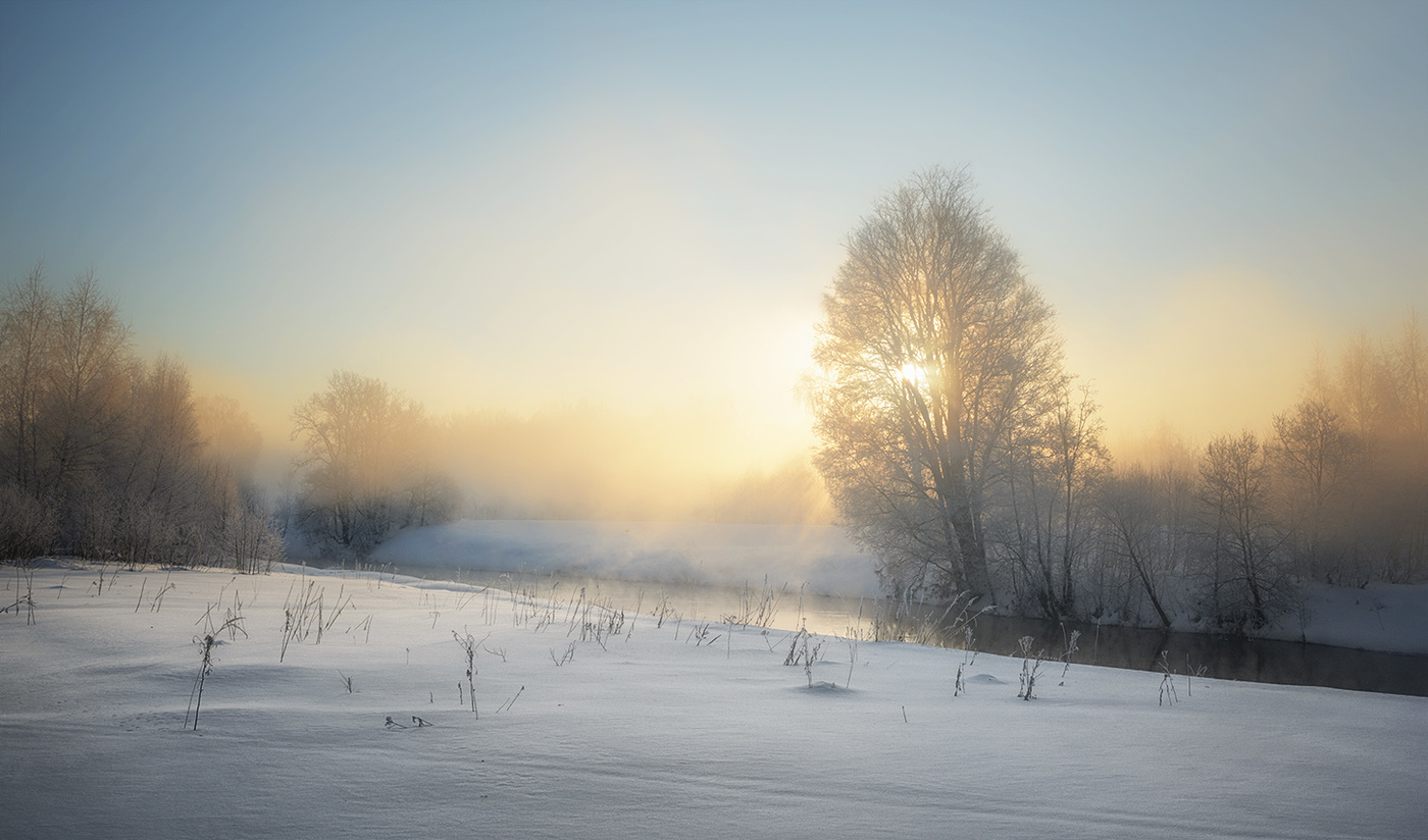 Морозное утро.