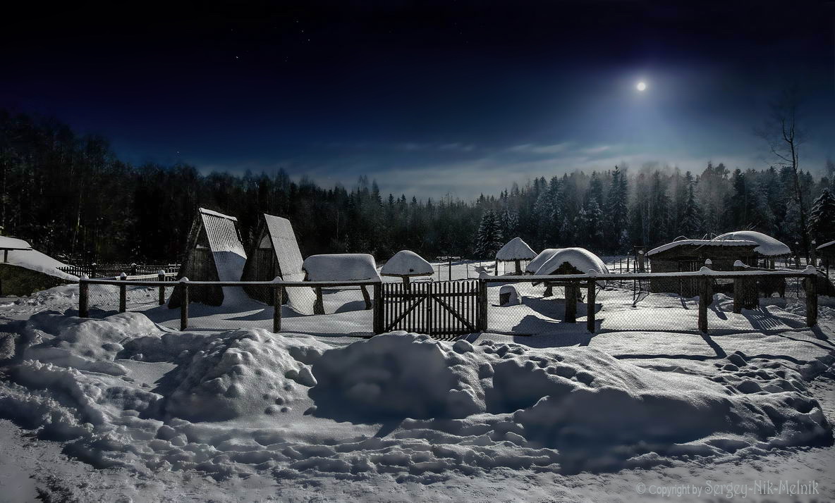 Лунный вечерок в Дудутках