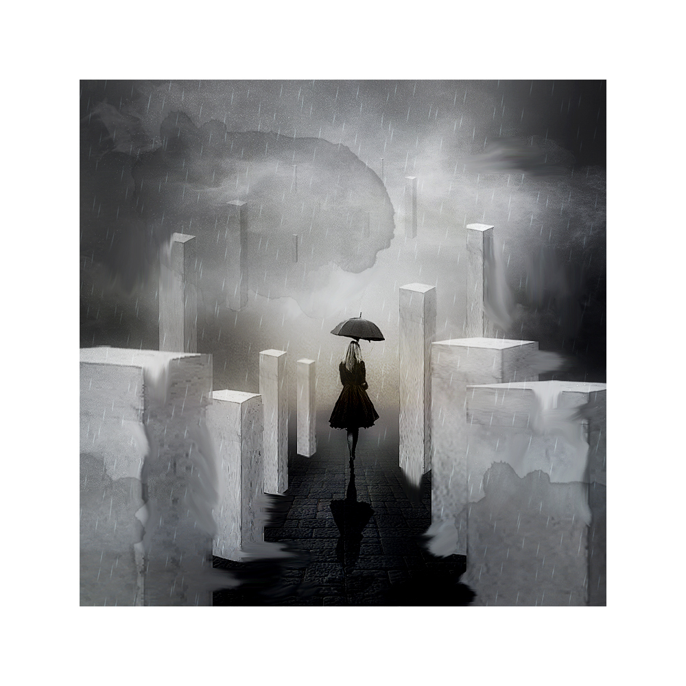 дождь в городе