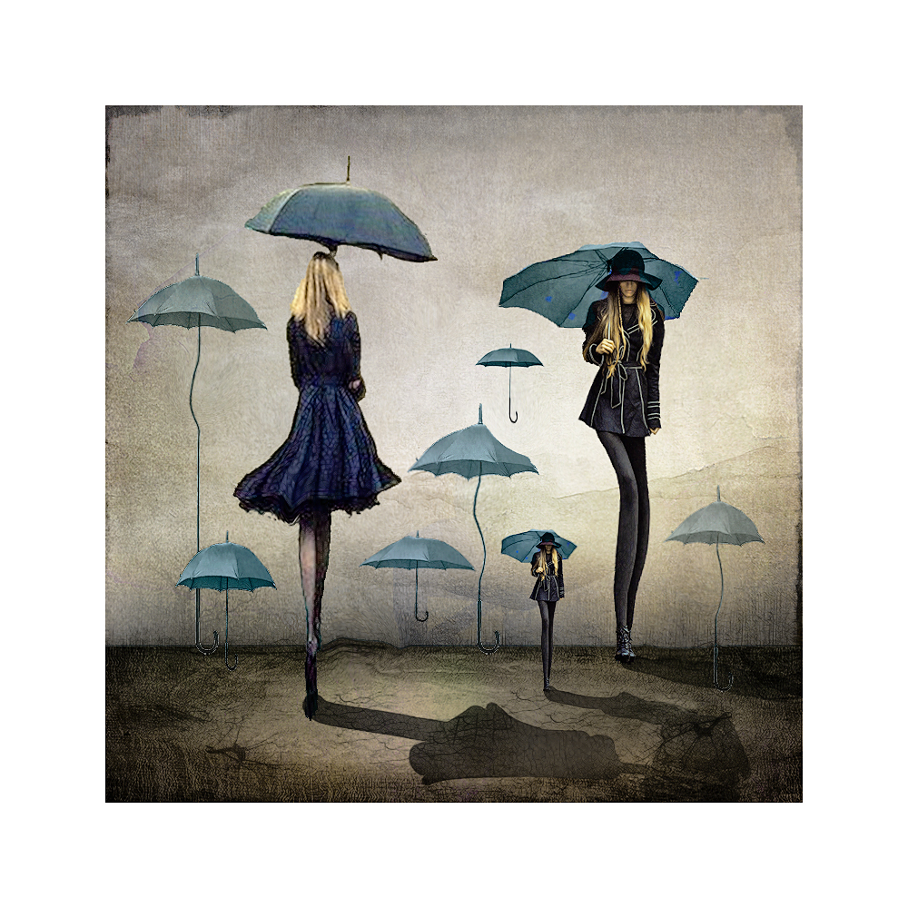 зелёные зонтики