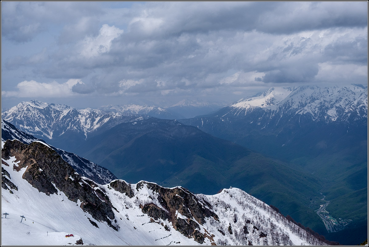 Роза хутор остался внизу.