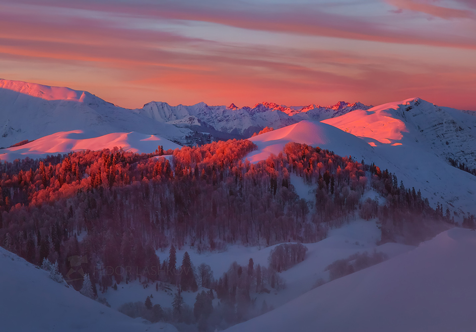 Розовый закат