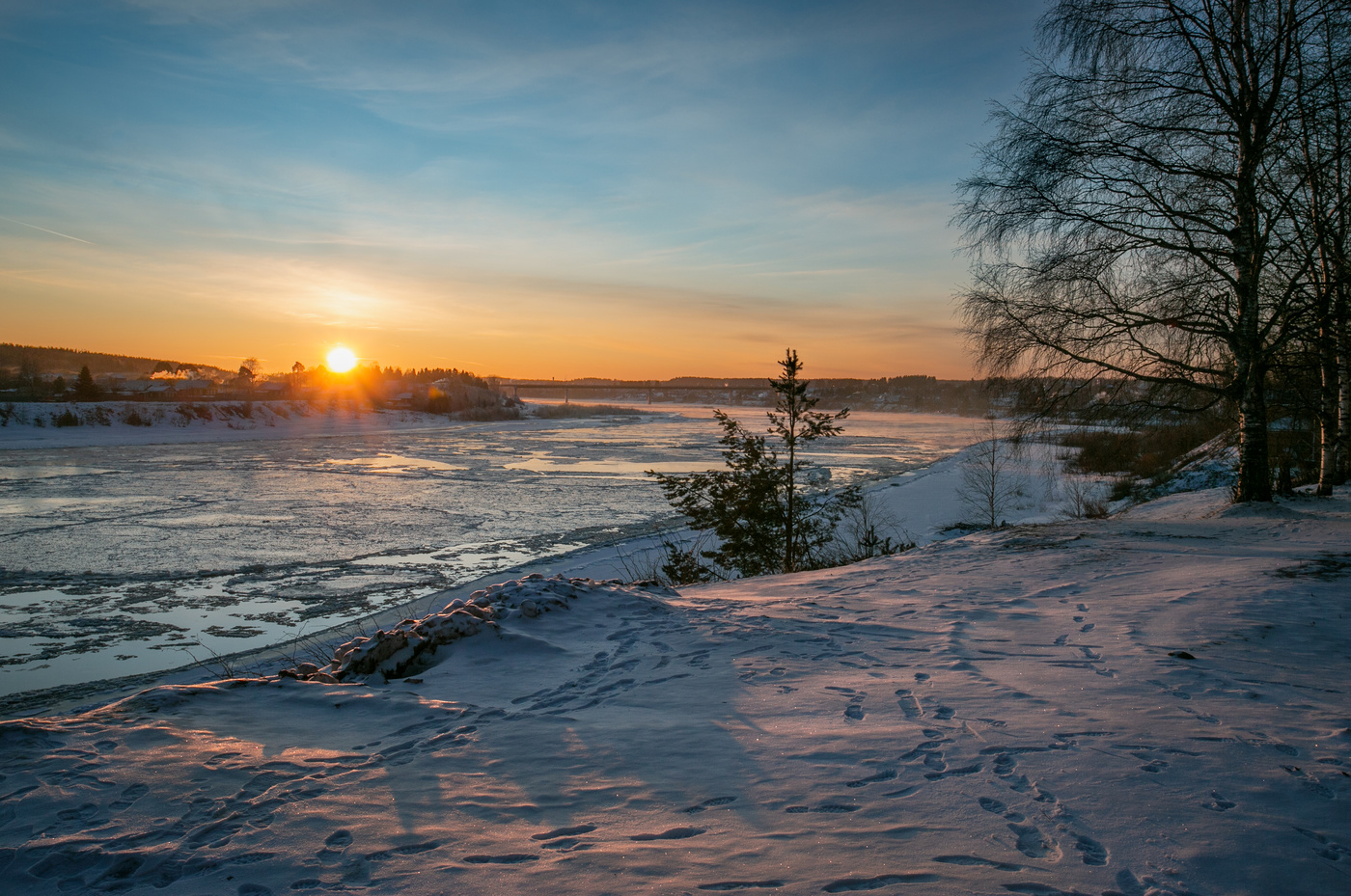 Закат на Сухоне