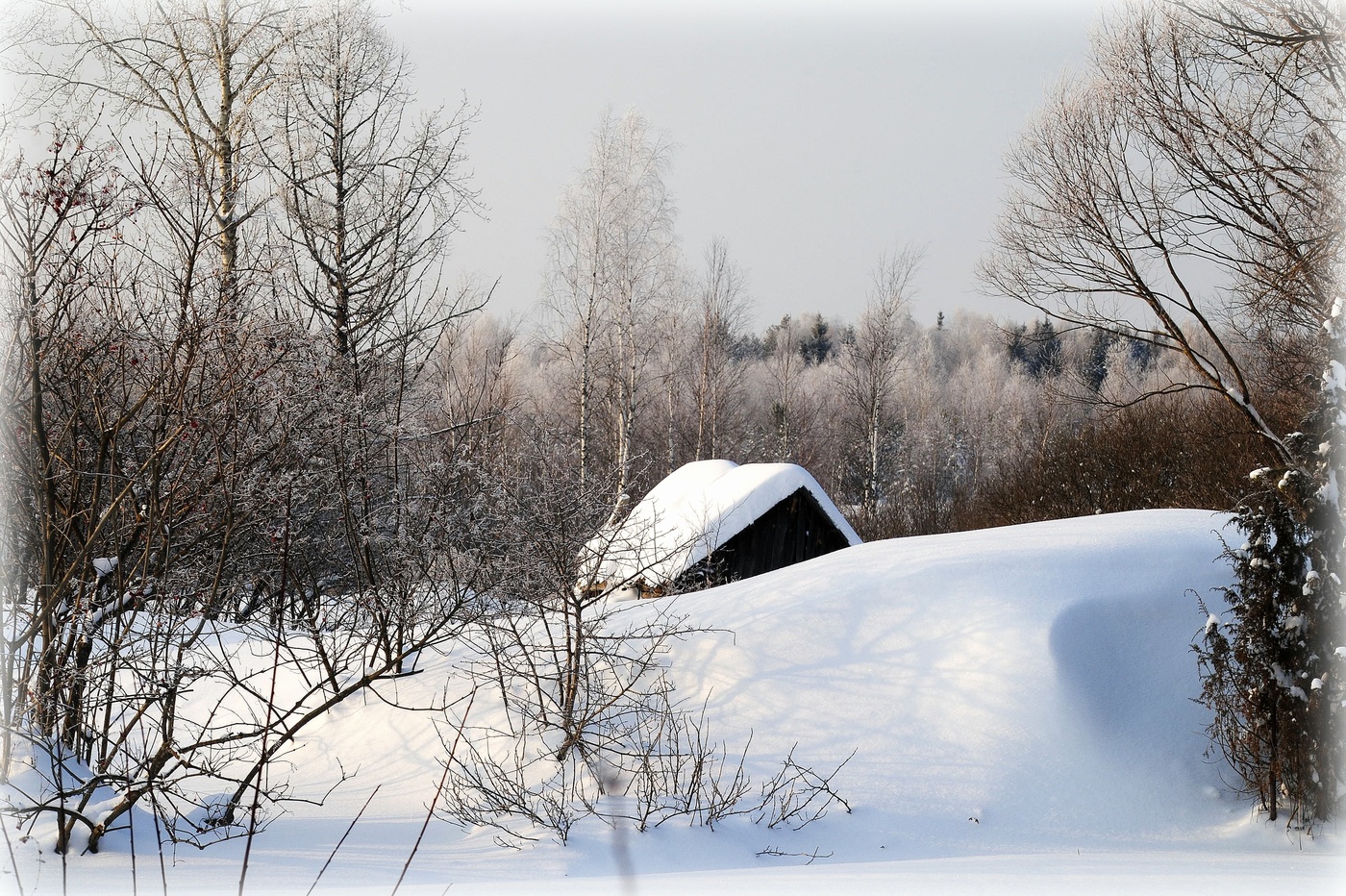 Жила Зима в избушке...