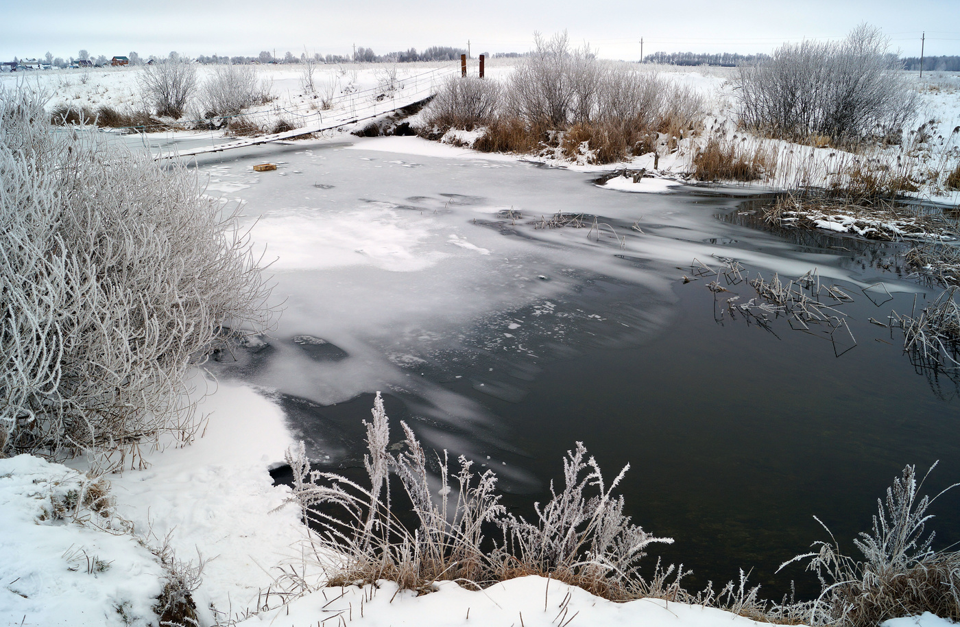 Полынья и мостик