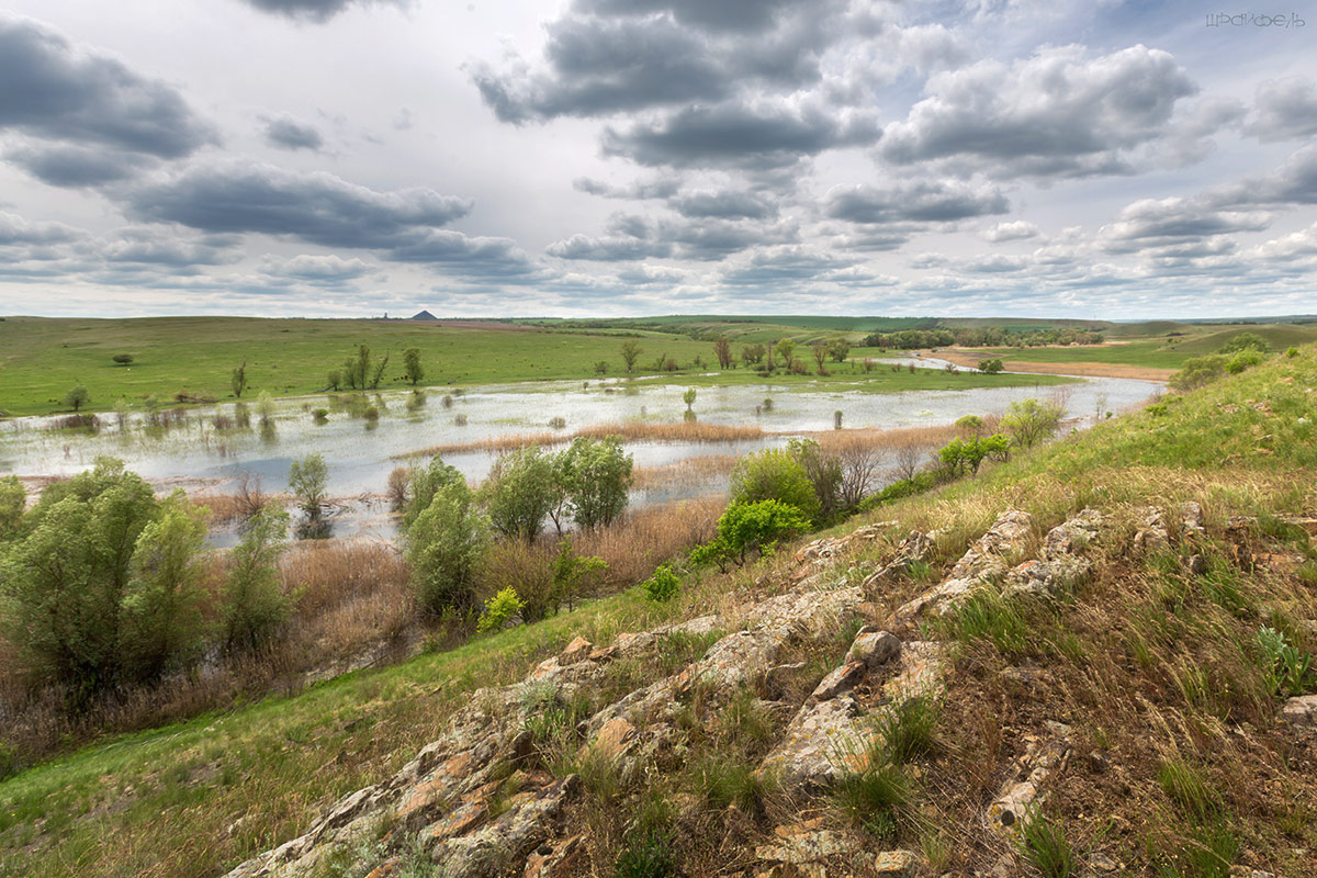 Река Лихая в начале мая