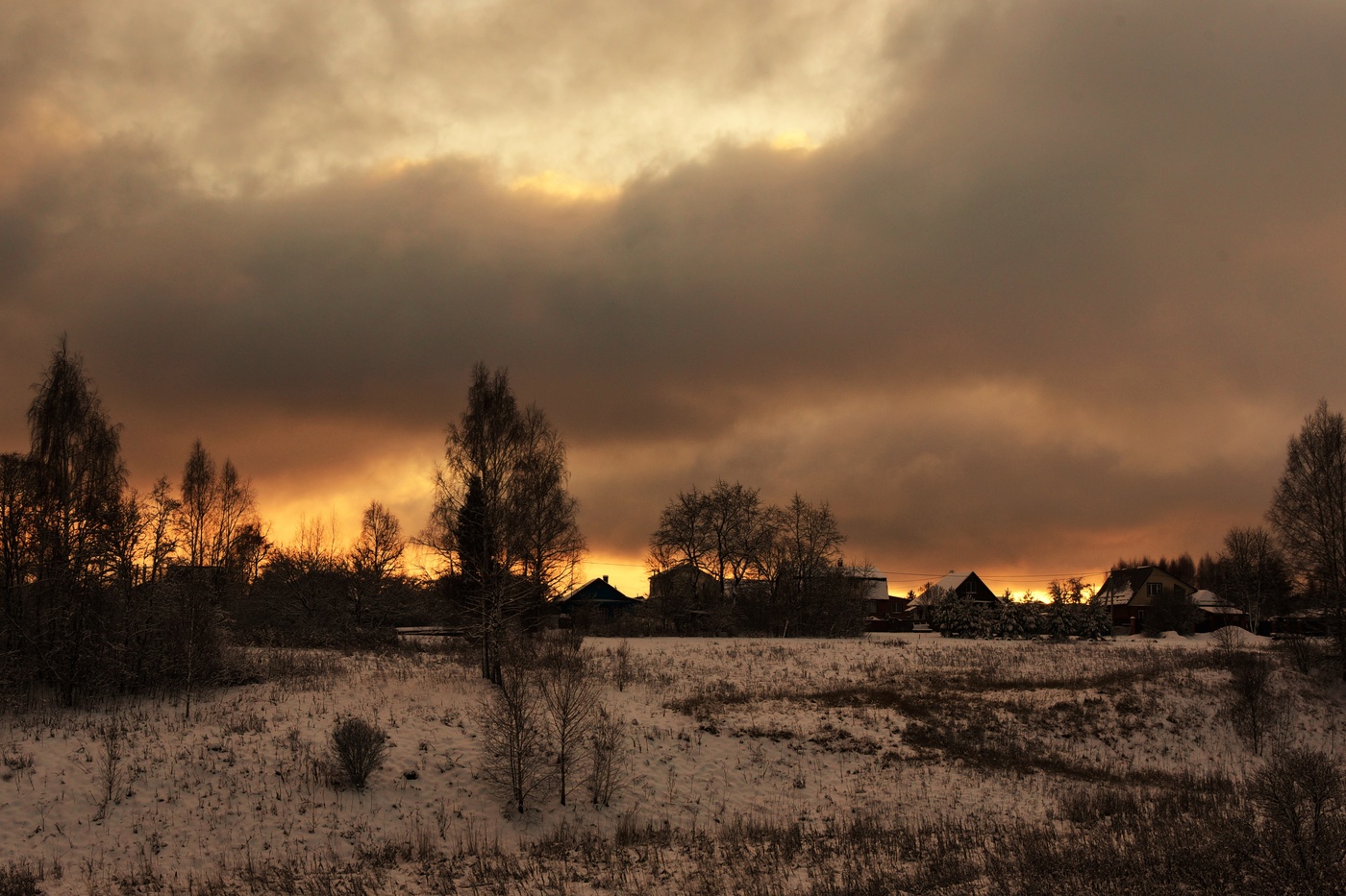 "Я вышел в деревенский вечер ..."