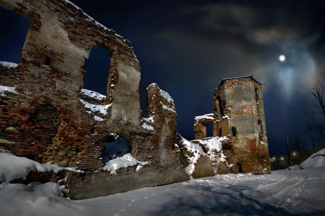 Волшебная лунная ночь в Гольшанах