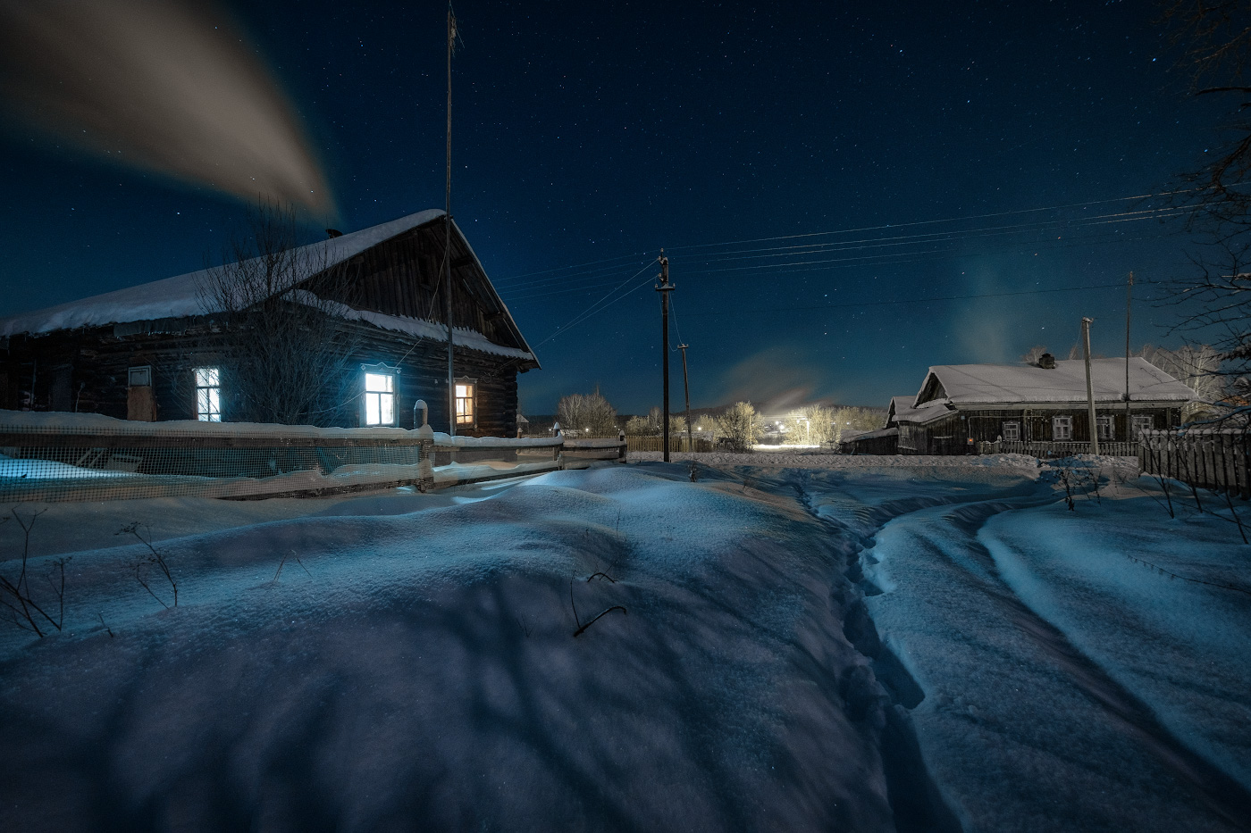 Январская ночь в селе