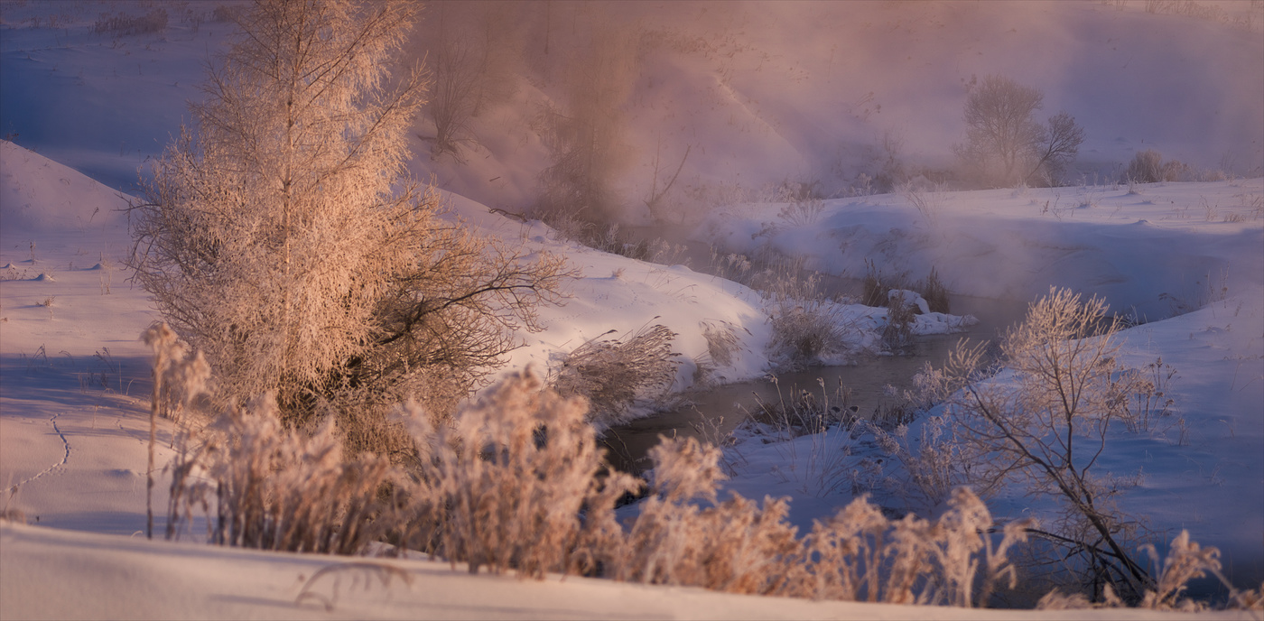 Рассвет у дальней излучины.