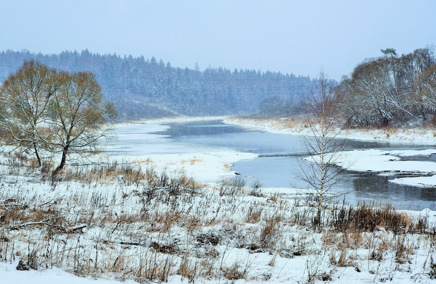 "Брега с недвижною рекою ..."