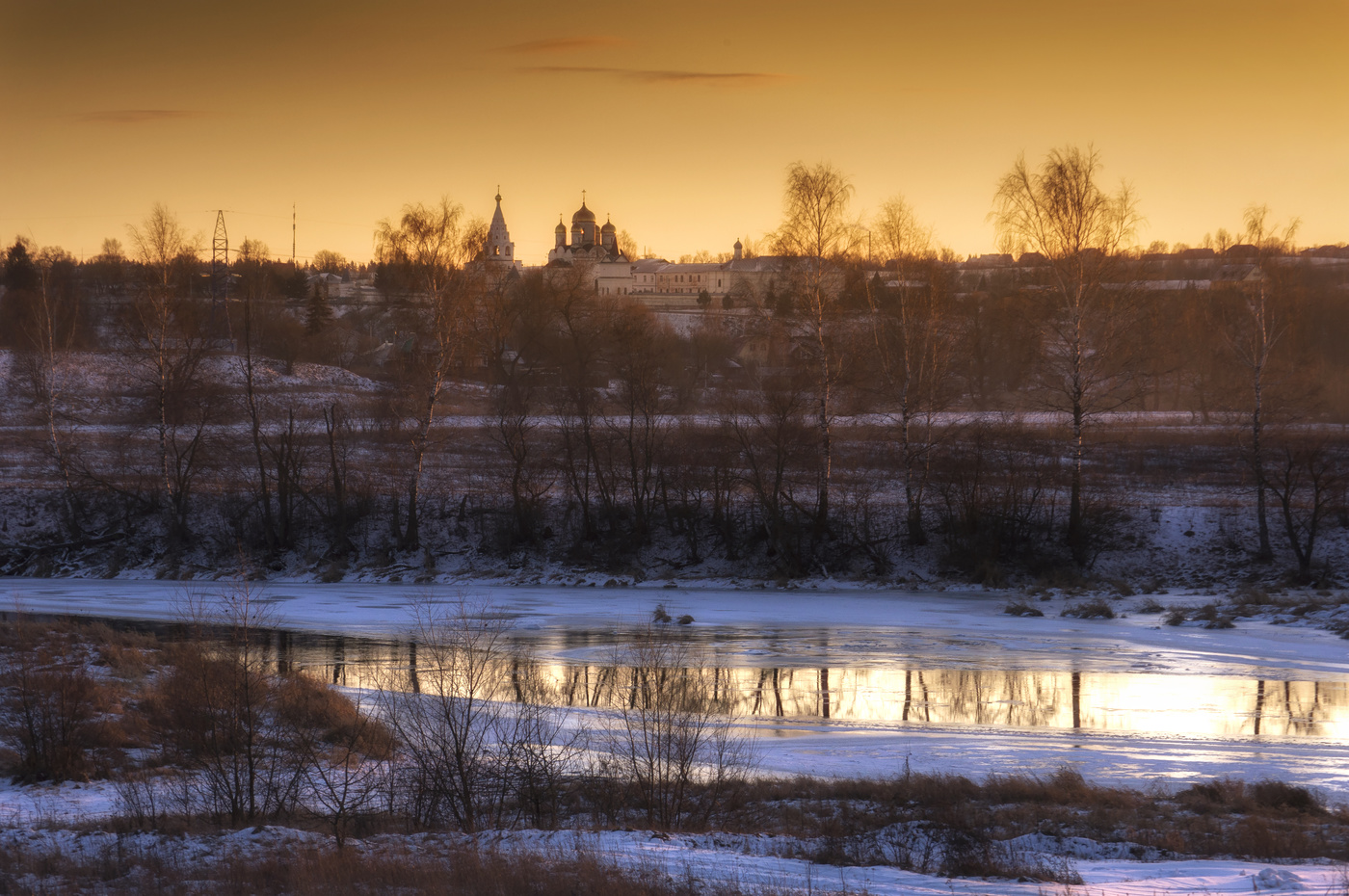 В сумерках заката