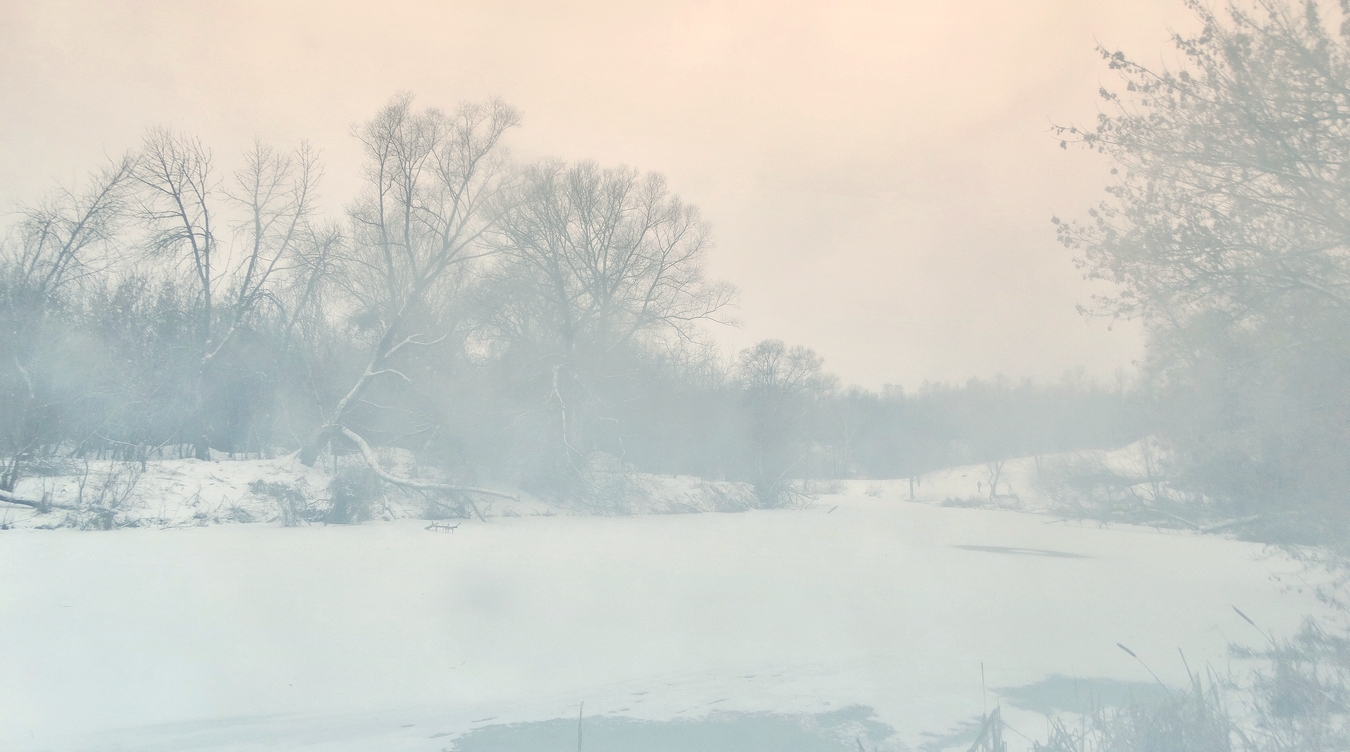 Последний февральский мороз с туманом