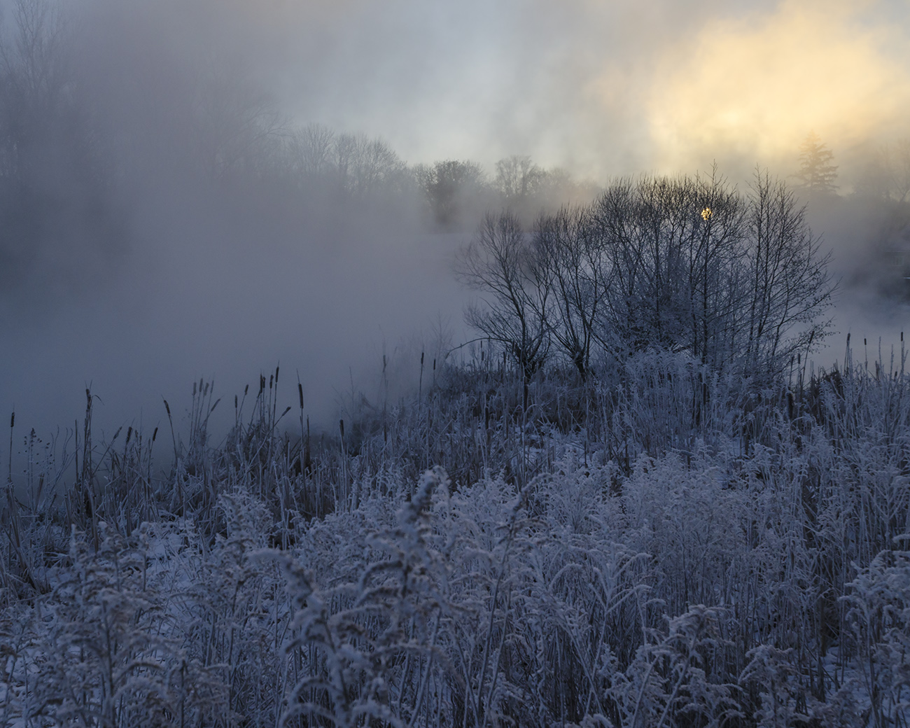 Холодное утро февраля