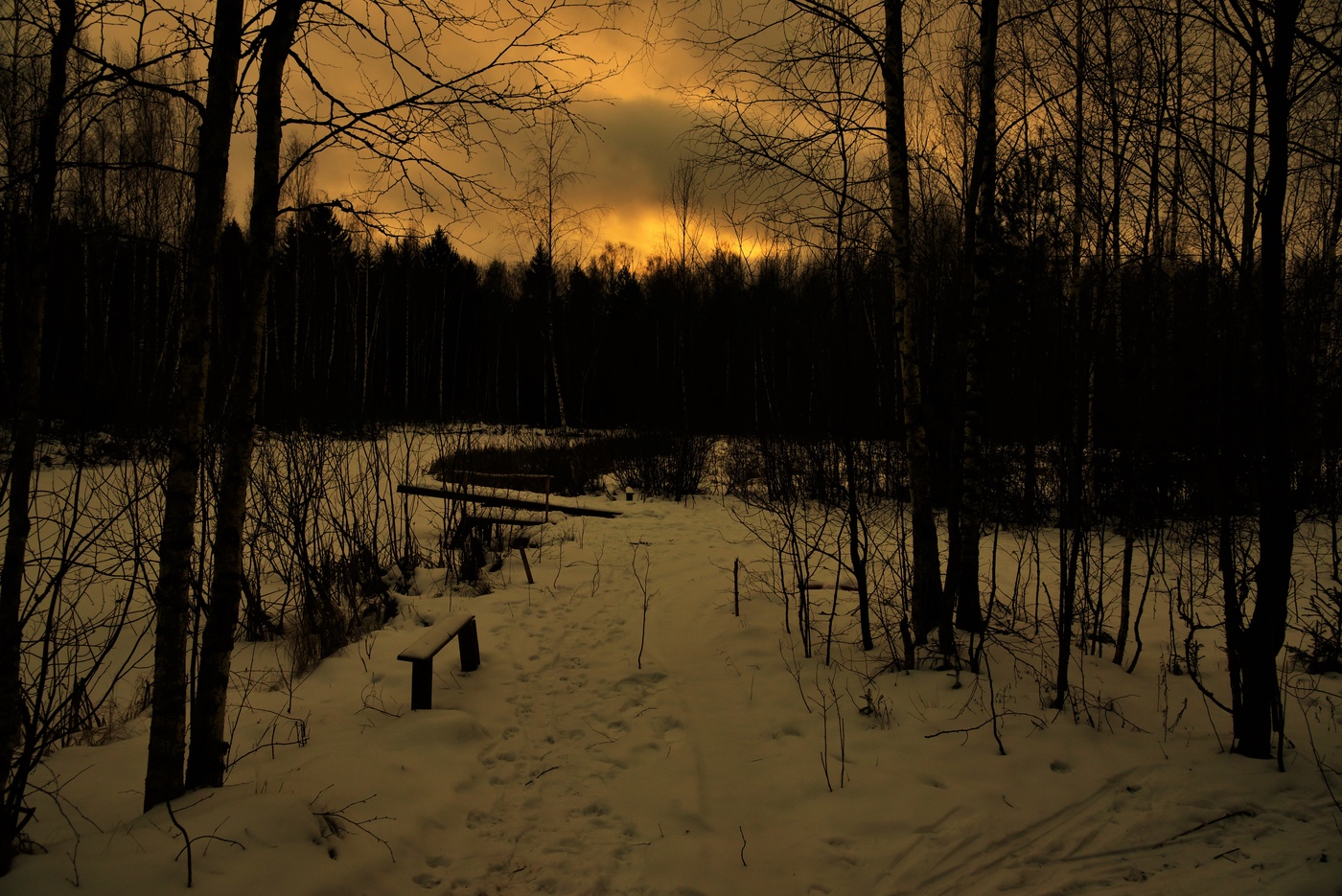 Поздний вечер ...