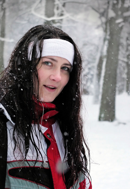 первым снегом