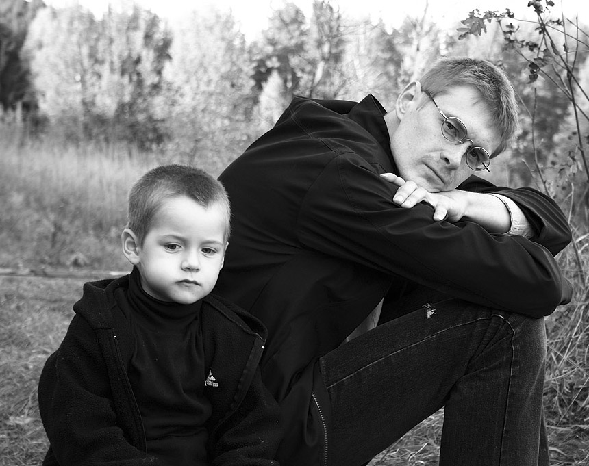 Папа и сын