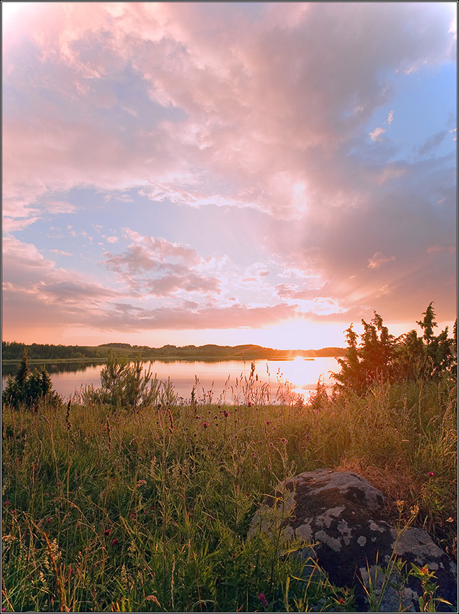 Закат Браславского дня