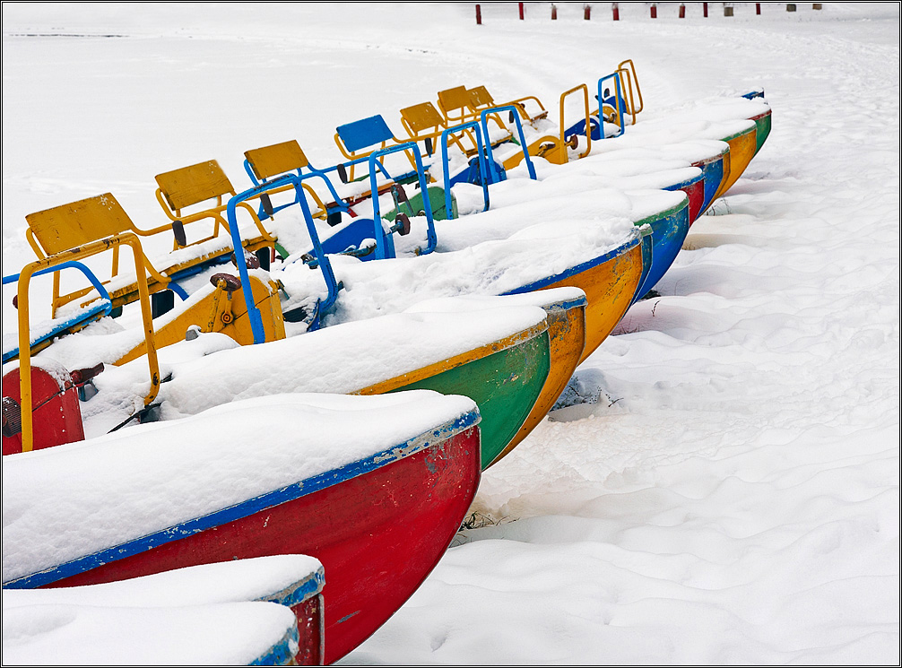 Зимнии  краски