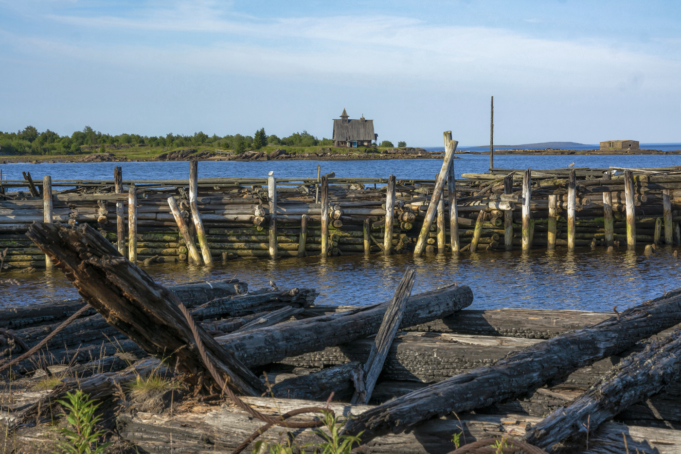 "спокойное" синее Белое море