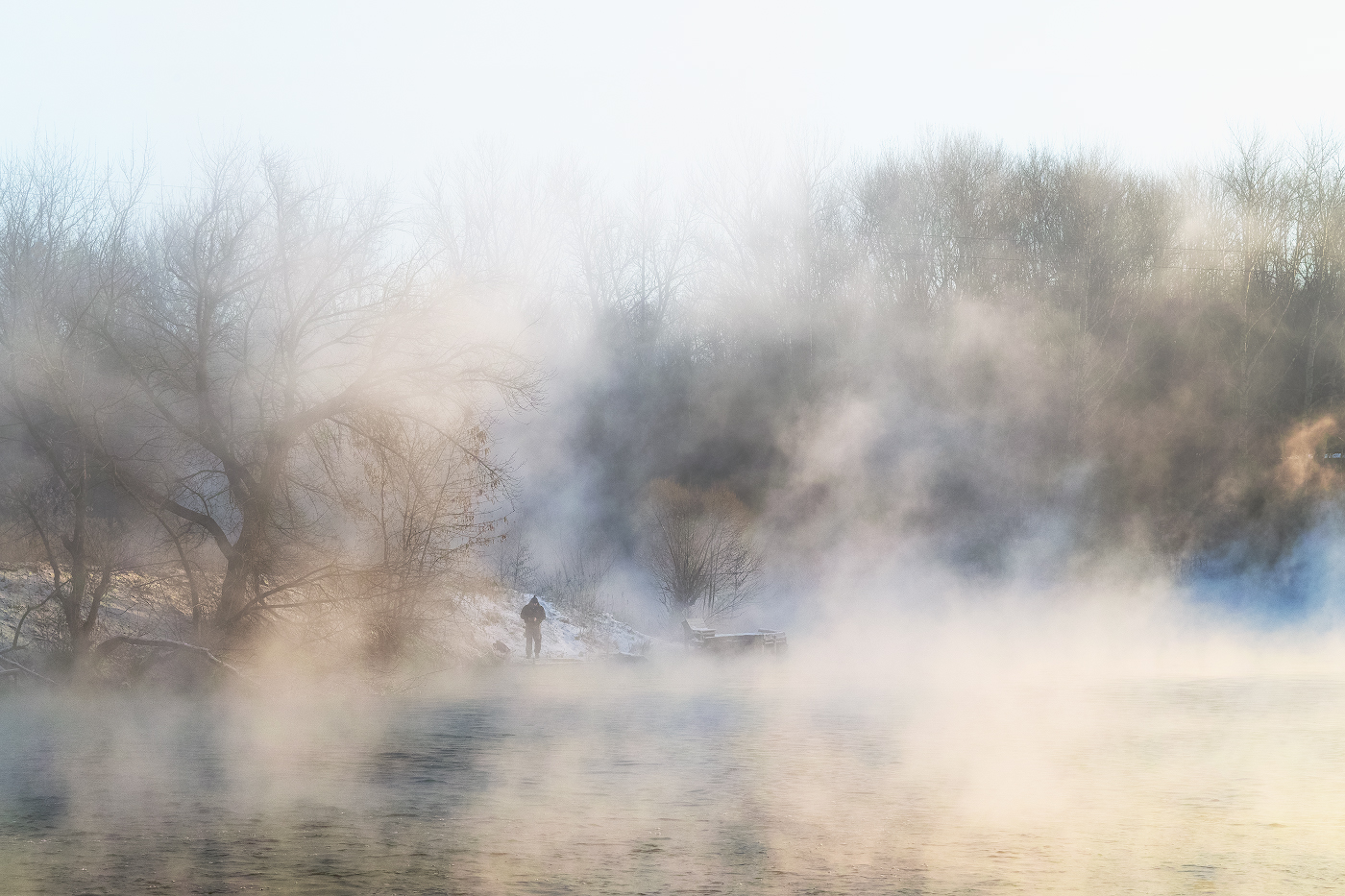 "Парящий" рыбак