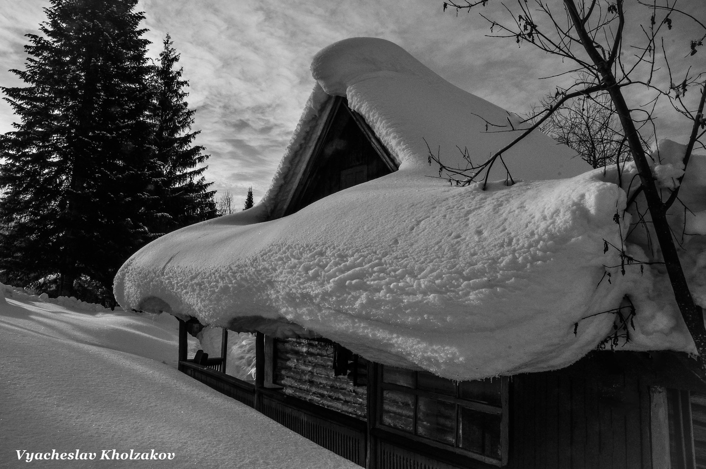 В деревне после снега