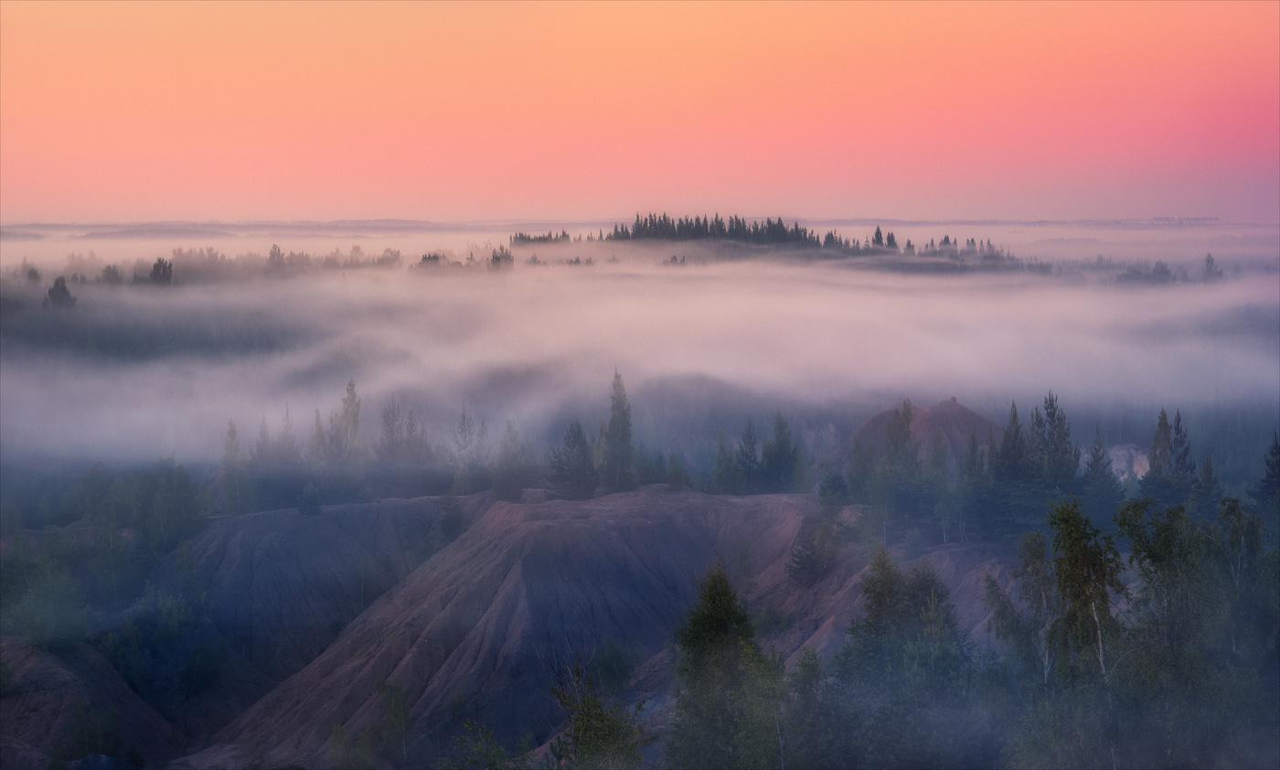 Жемчужные сети тумана.