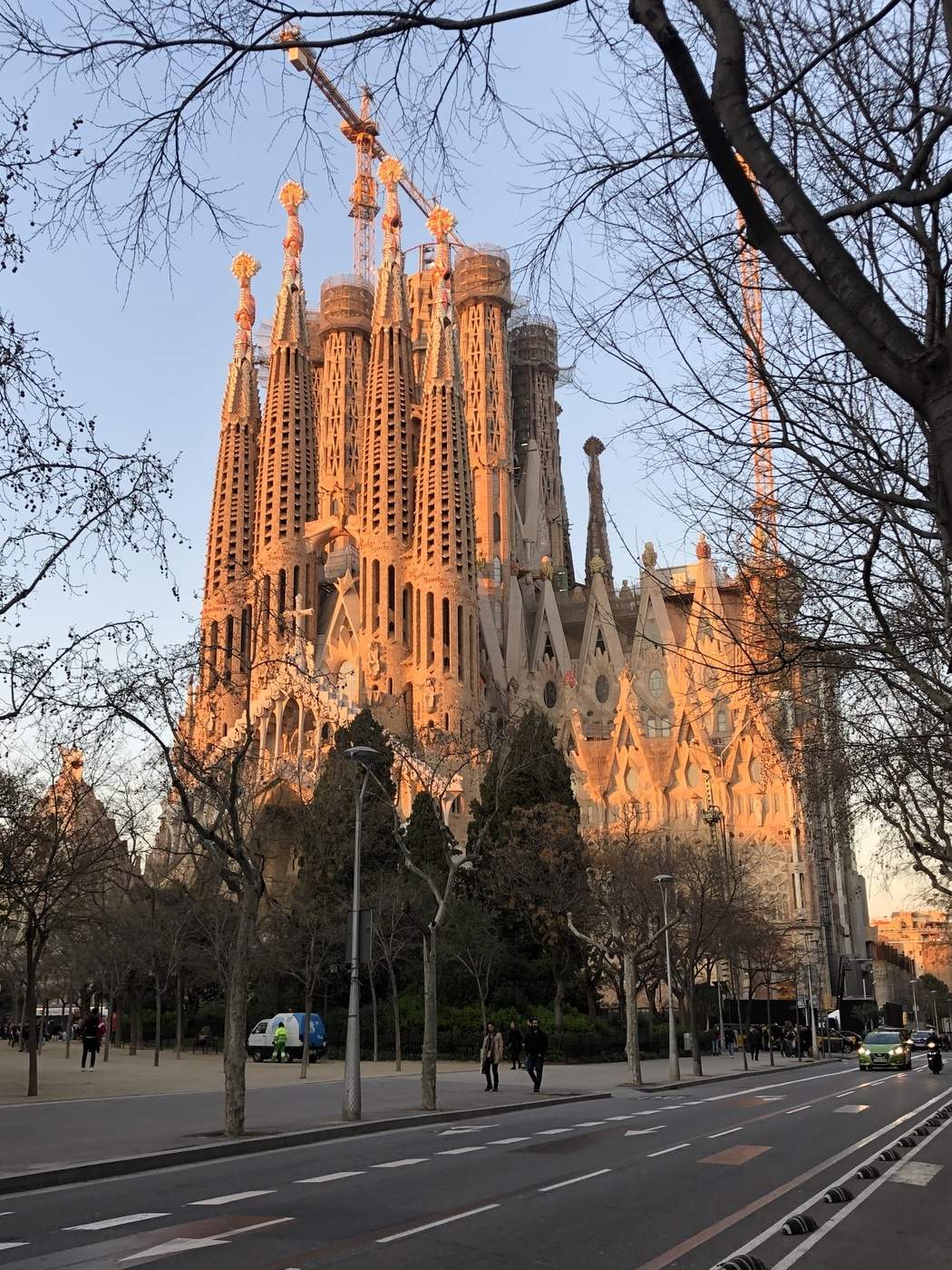 Sagrada Família. На закате.