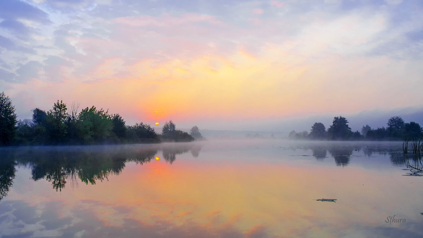 Туманный рассвет.