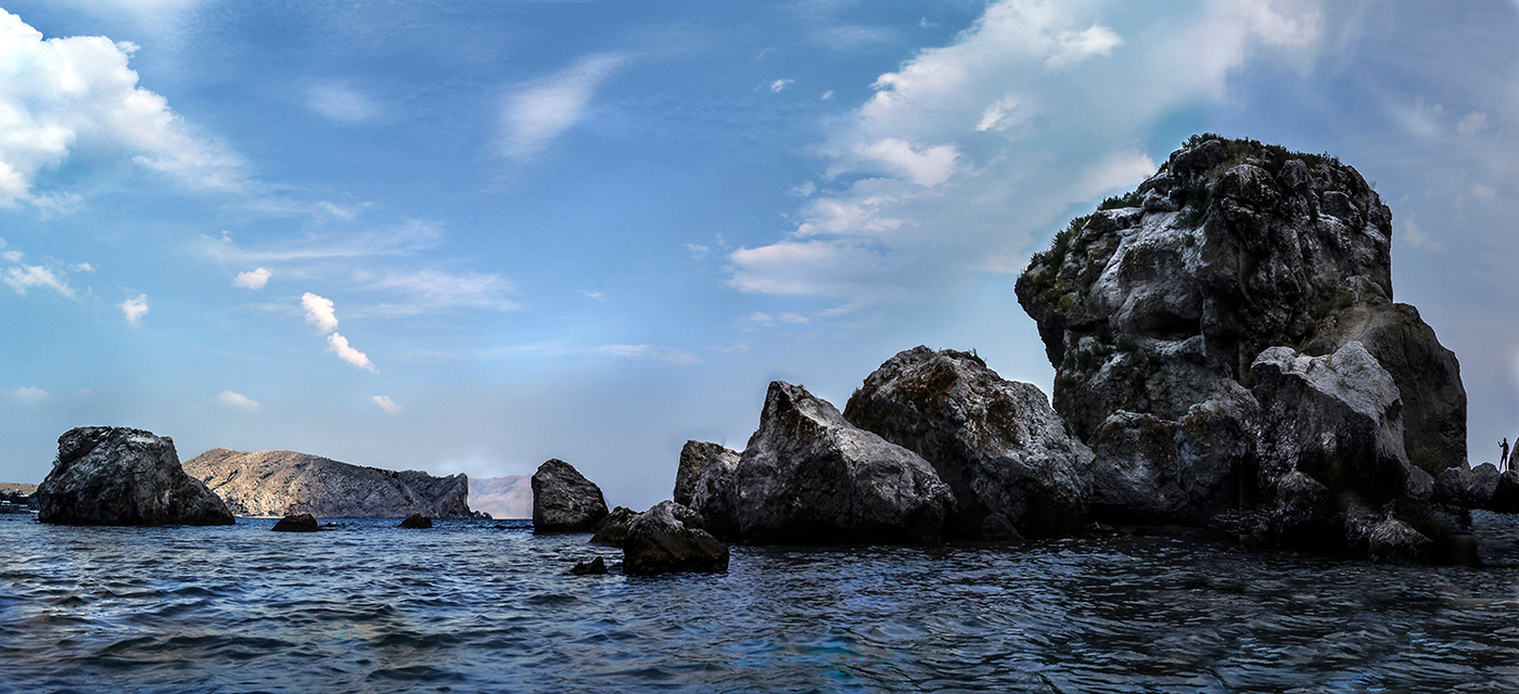 Утро в скалах Судака