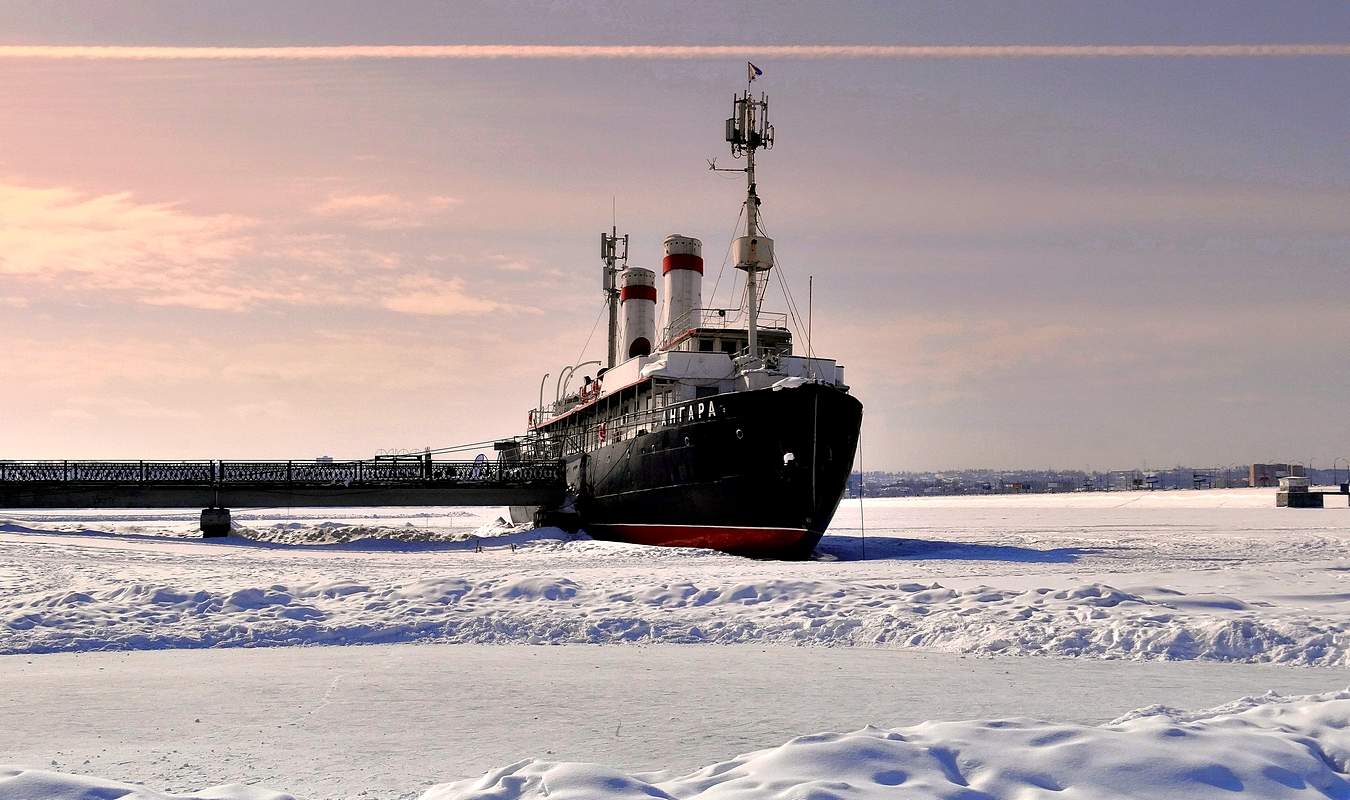 Ангара на Ангаре в Иркутске