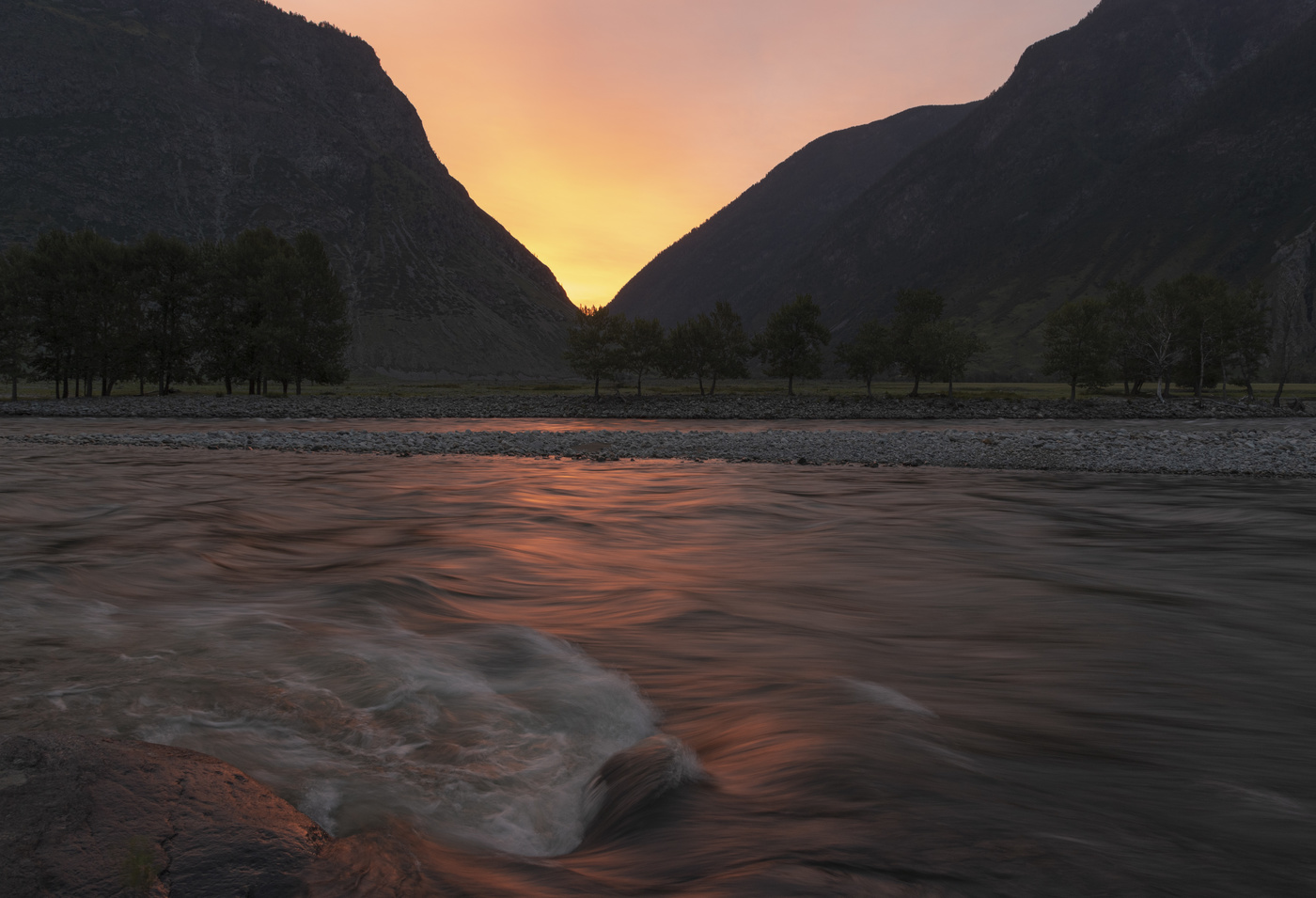 Рассвет на Чулышмане