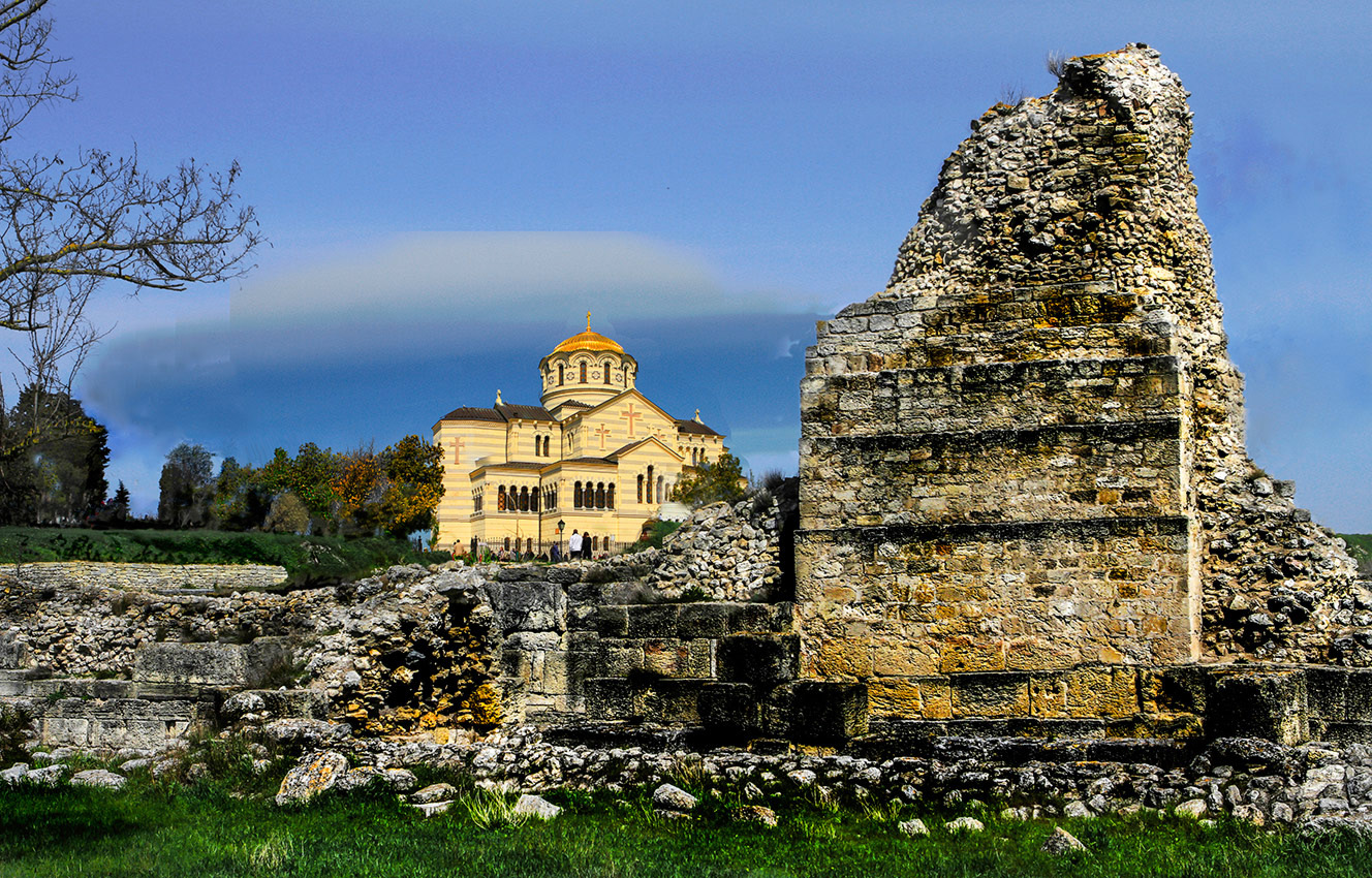 На древних руинах