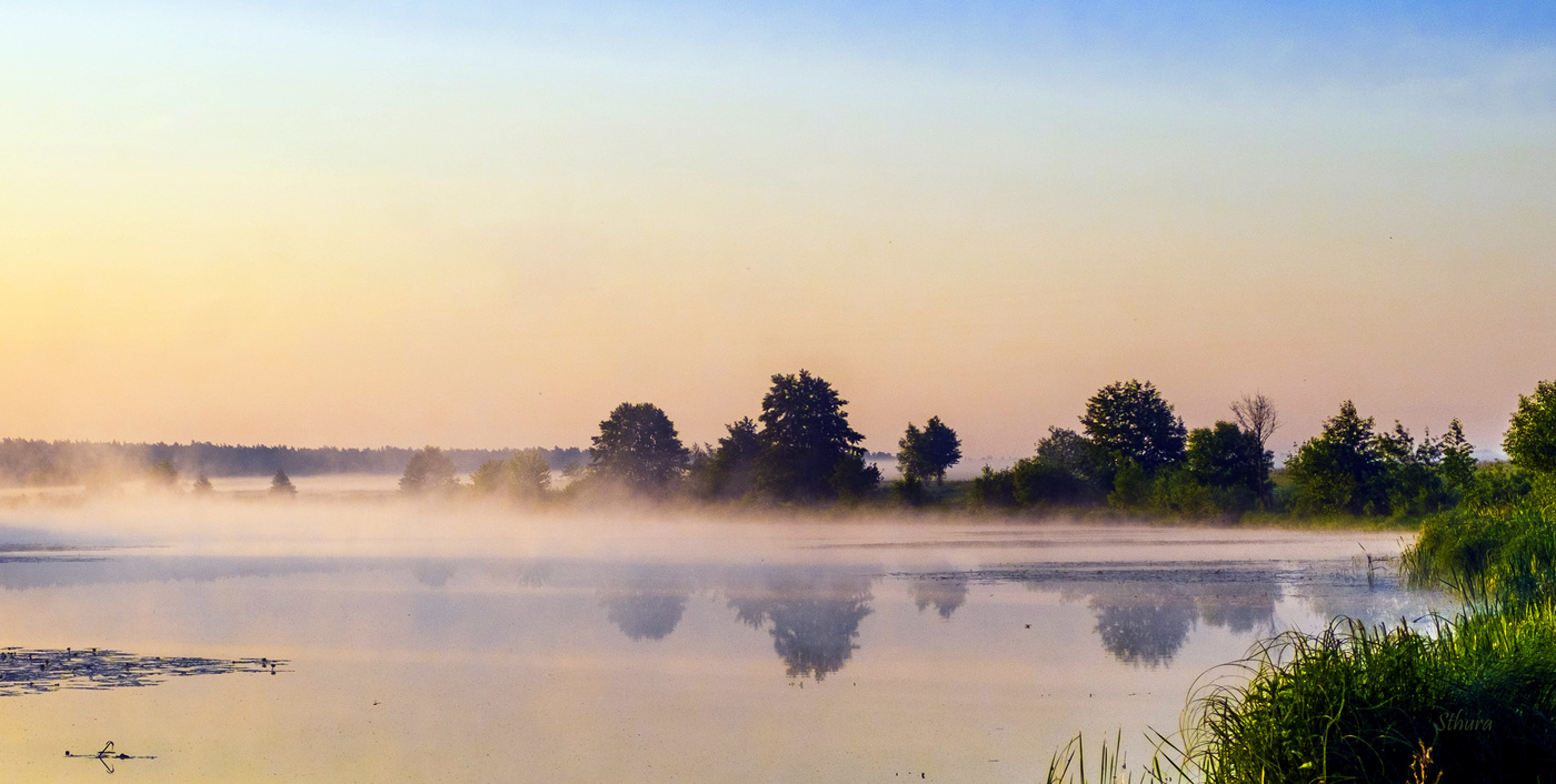 Тишина на рассвете.