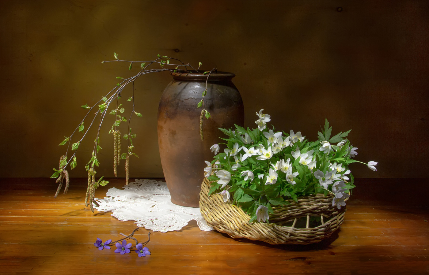 С березкой...