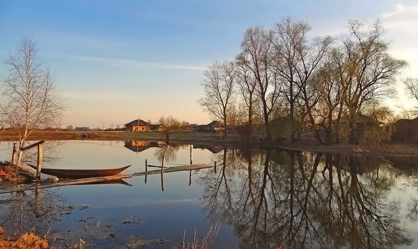 Сельский вечер.