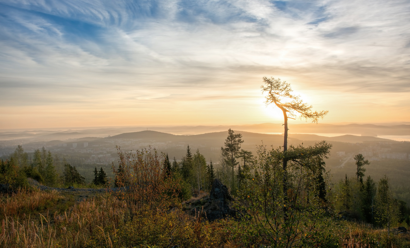 В клочках плывущего тумана рождался день