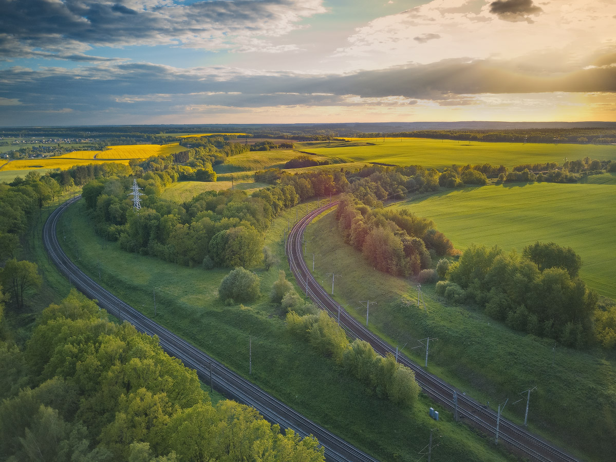 Вечерняя железнодорожная