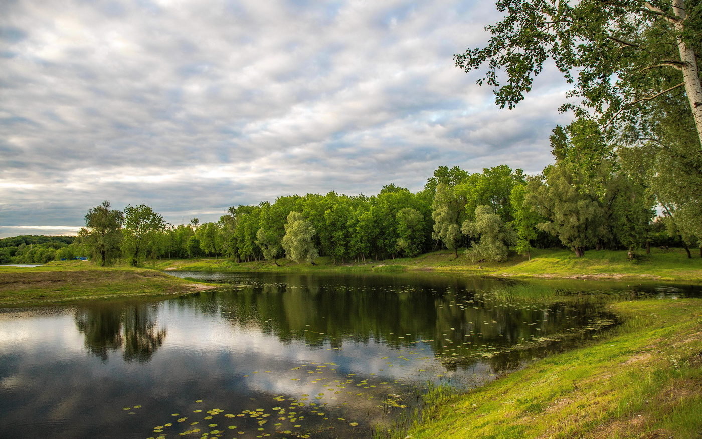 Вечерняя свежесть озера.