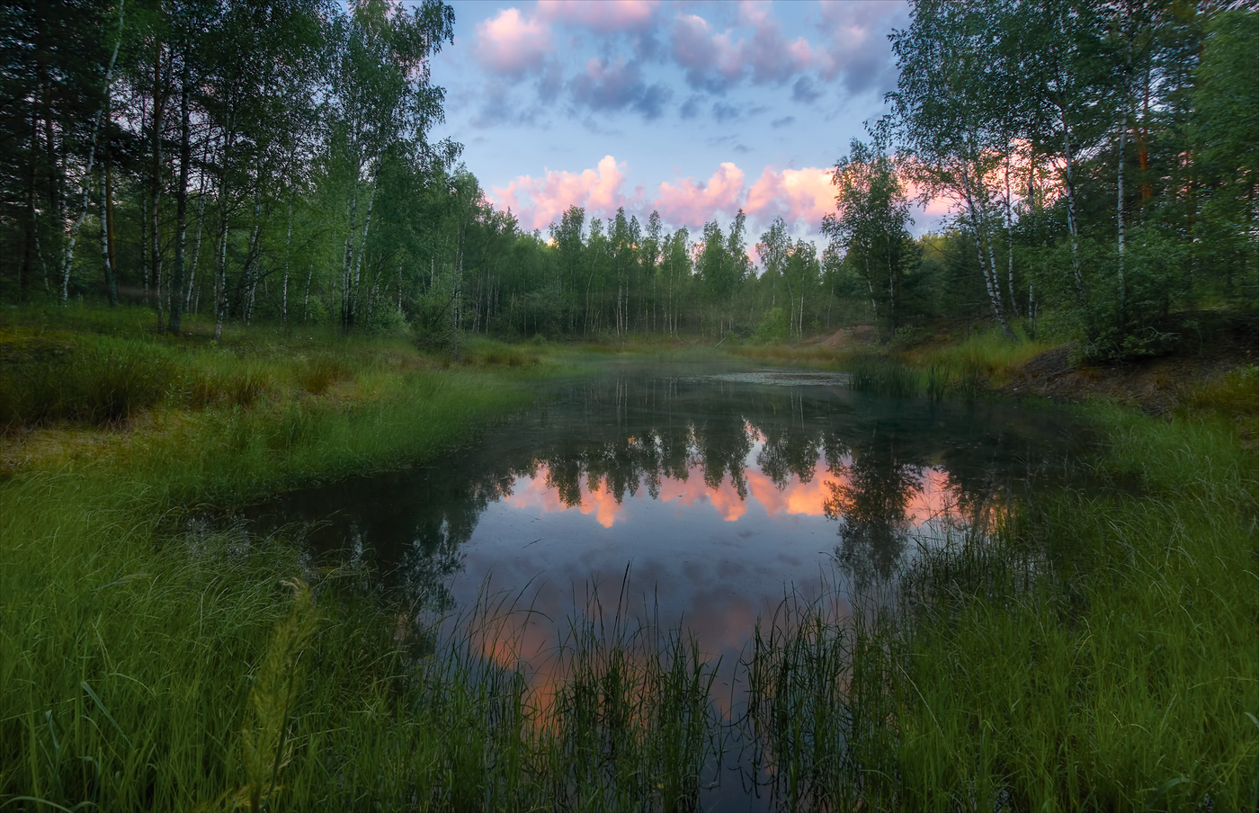 Рассвет на Безымянном озере.